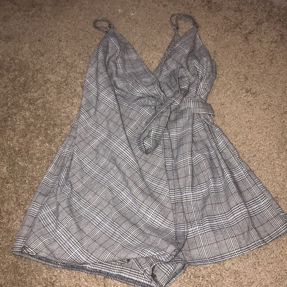 Plaid romper